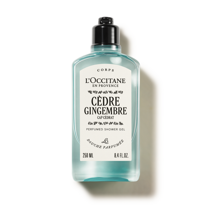 Cèdre Gingembre perfumed shower gel