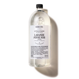 Lavande Poivre Noir perfumed shower gel refill