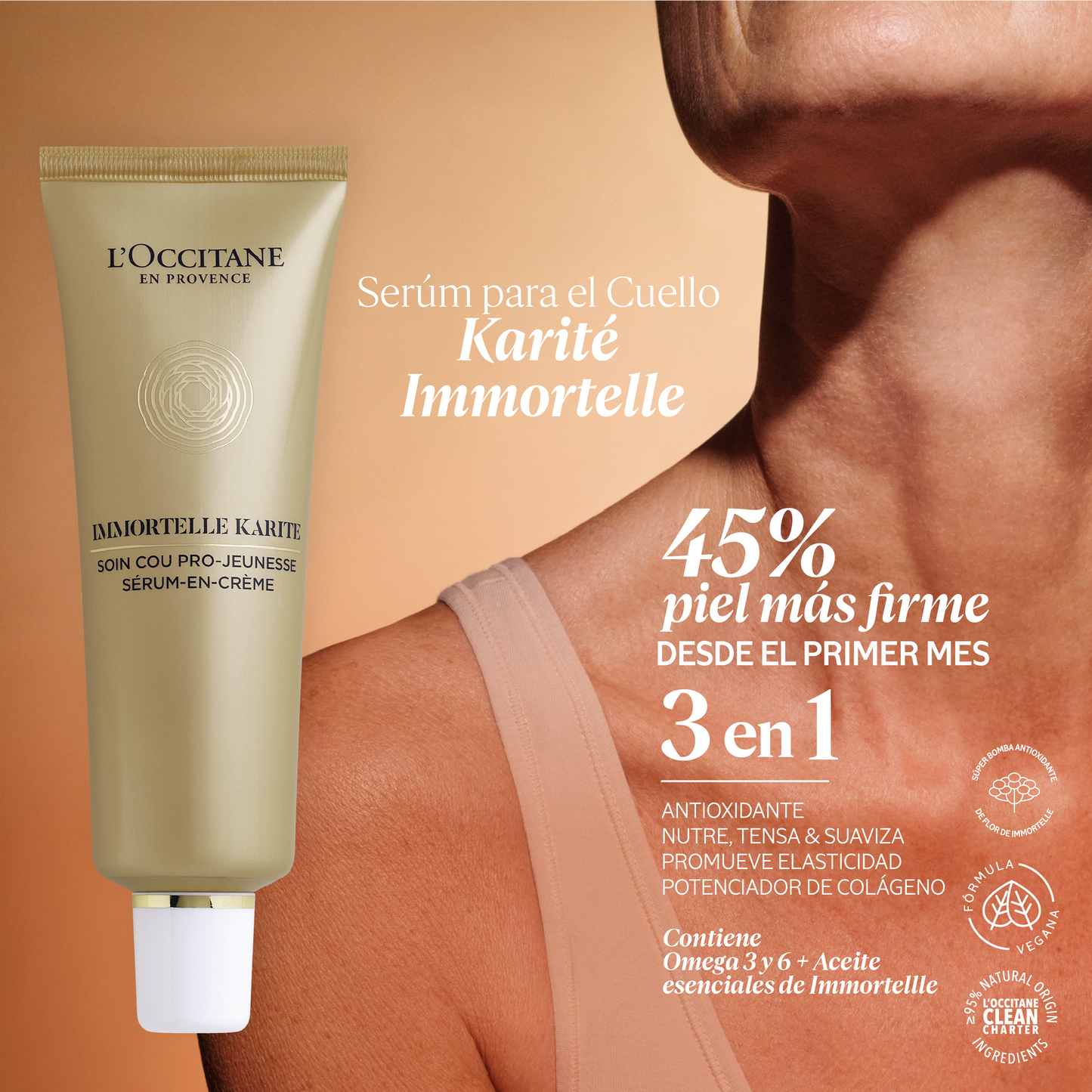 Serúm para el Cuello y Escote Immortelle Karité 50ml