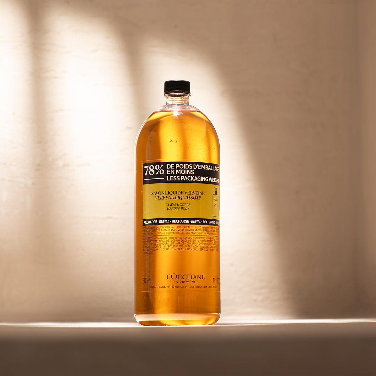 Jabón líquido manos y cuerpo Karité Verbena 500ml