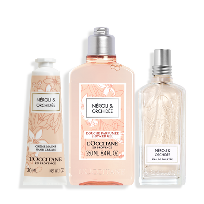 Compra Cofre Neroli & Orquidia: Eau de Toilette, Crema de Manos y Gel de Ducha en Honduras - Precio y Envío Rápido
