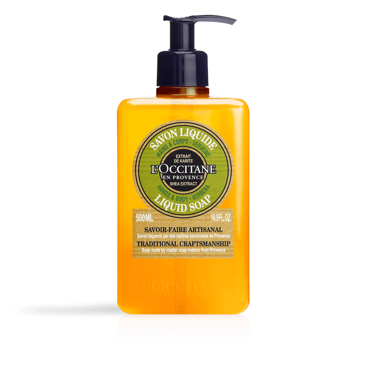 Jabón líquido manos y cuerpo Karité Verbena 500ml